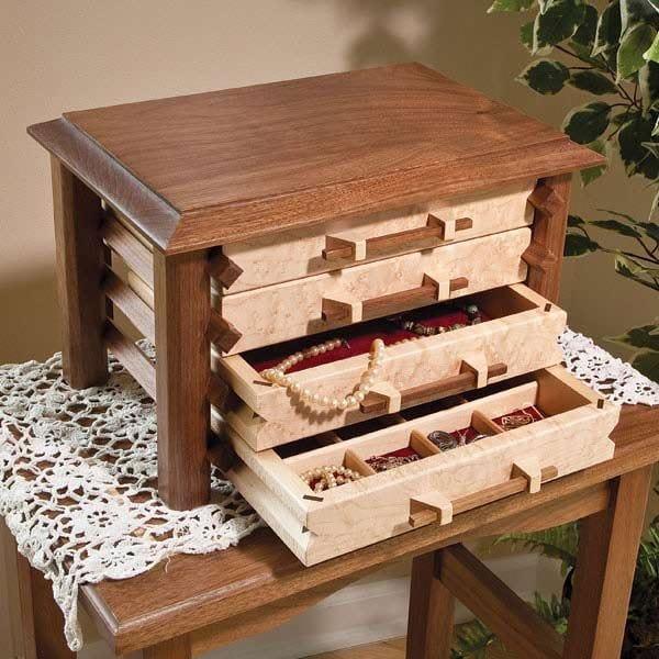 Pagoda-Style Jewelry Box - Downloadable Plan